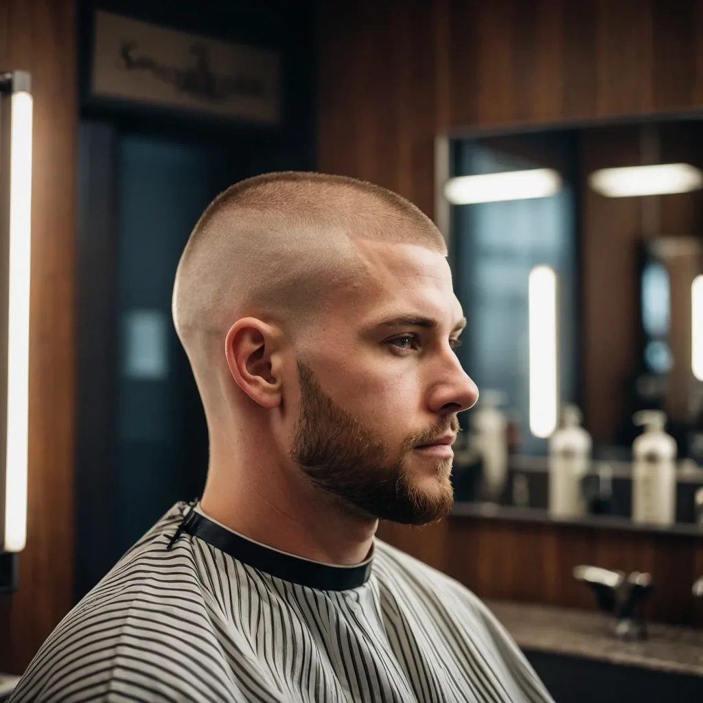 High Taper Fade with Buzz Cutminimalist buz