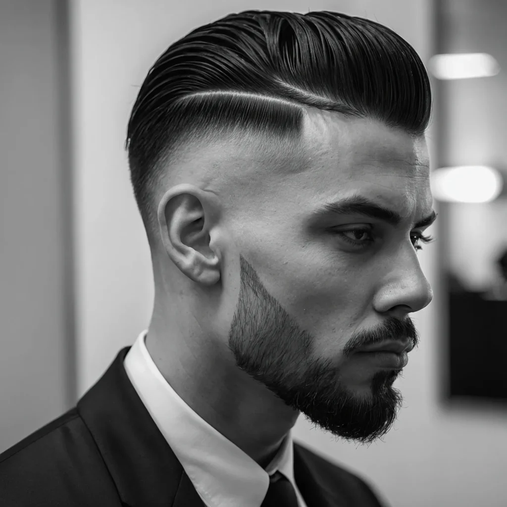 High Taper Fade with Comb Overstylish sidec