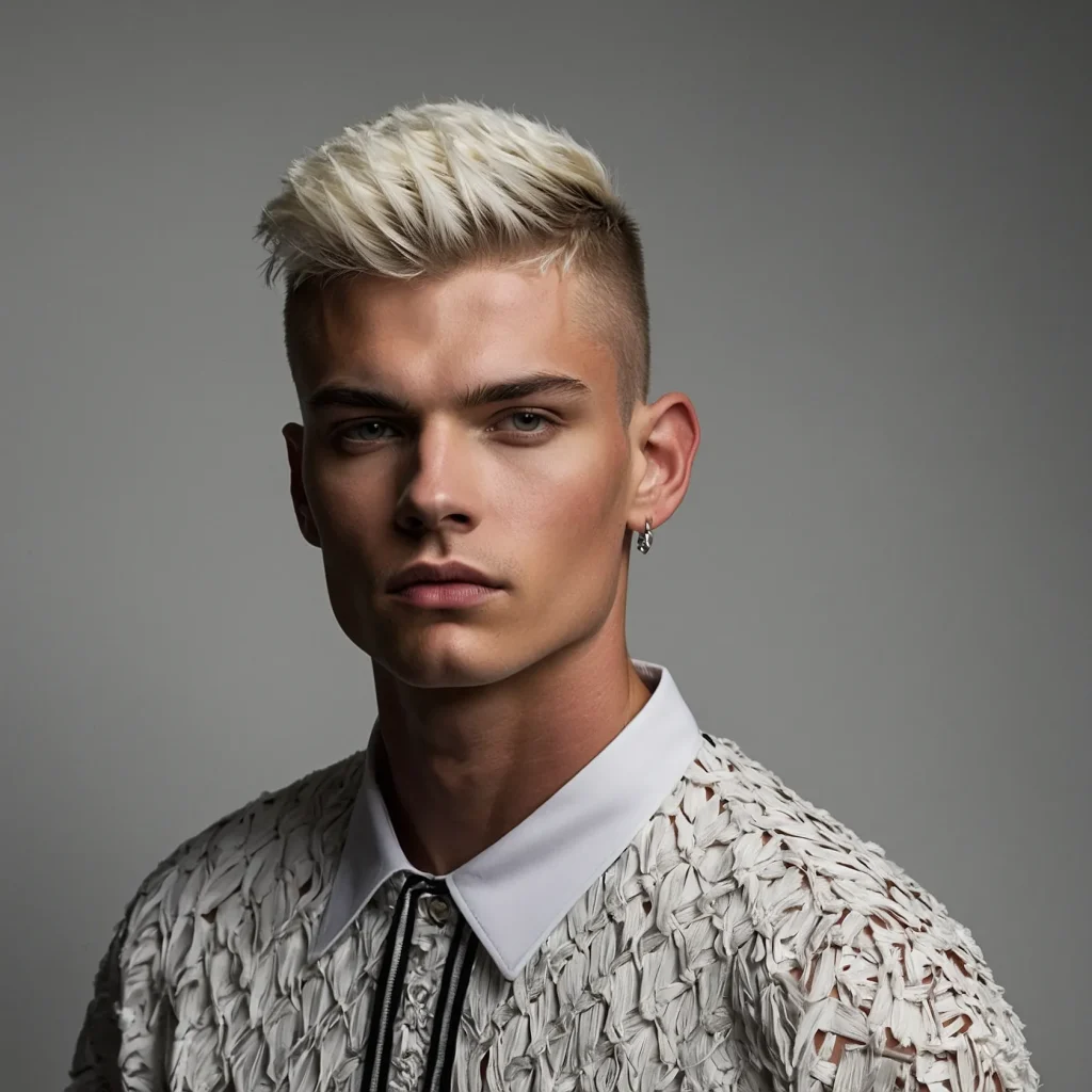 High Taper Fade with French CropFringed Frenc