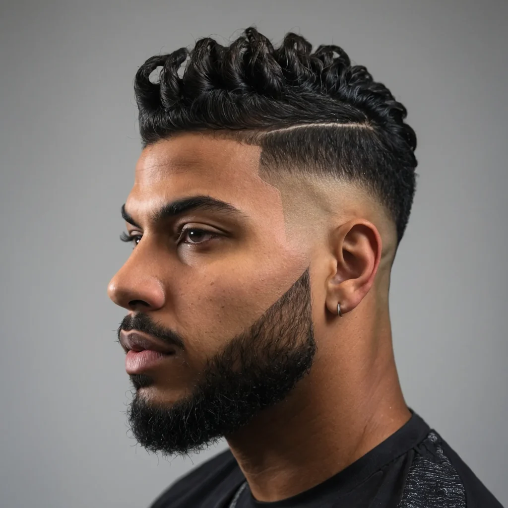 High Taper Fade with TwistsTwostrand twisted