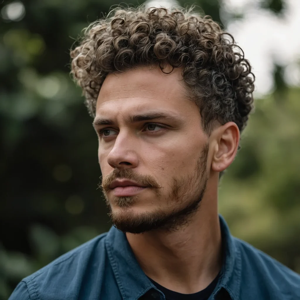 Low Fade with Neat CurlsRefined curls sit nat