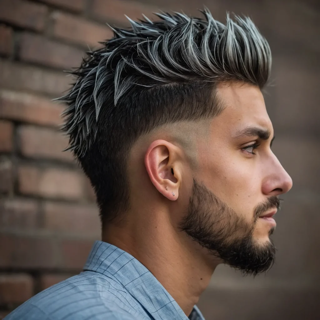 Low Taper with Anime Spikes and High ShineA m
