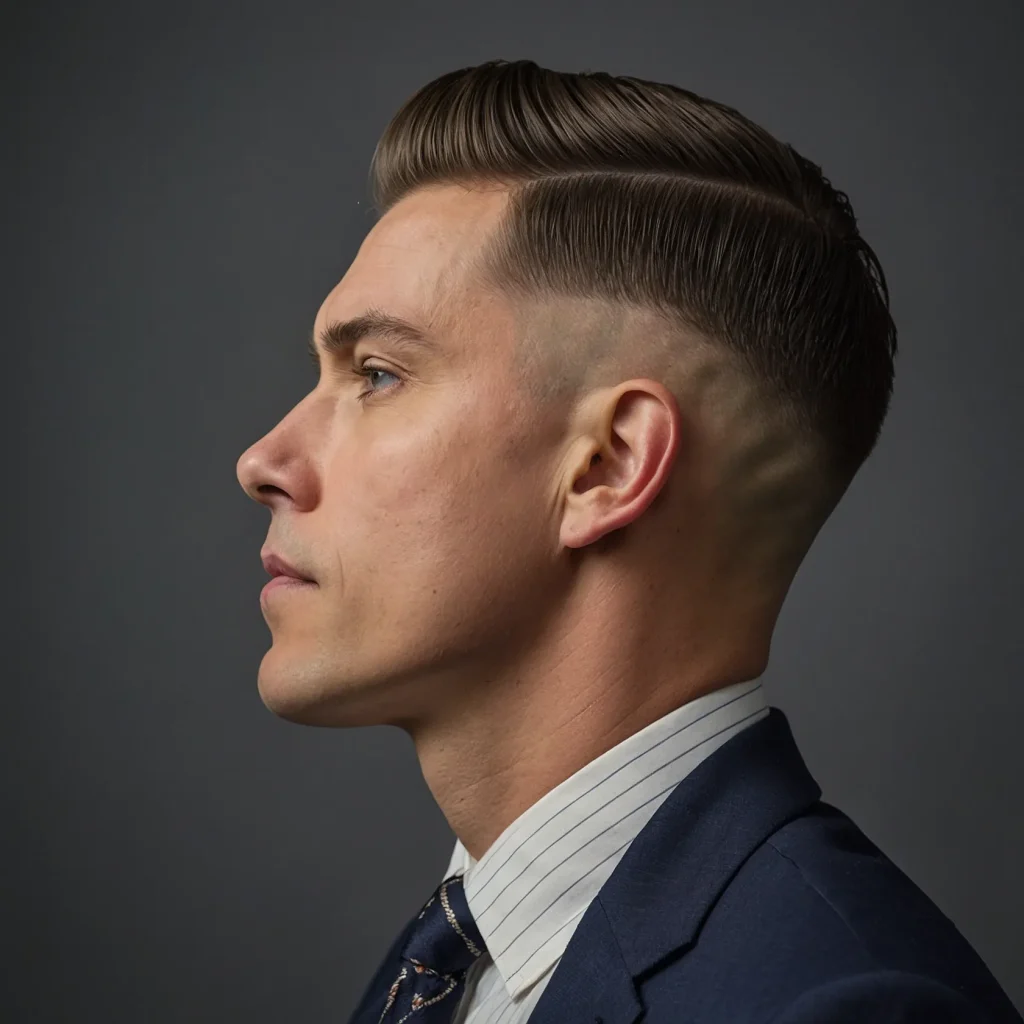 Low Taper with Minimalist Comb OverA man with