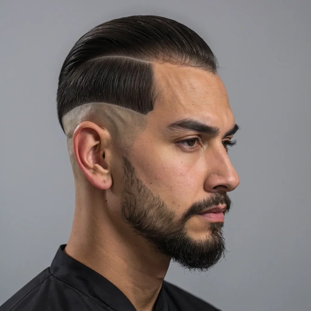 Low Taper with Ninja Mask Hairline Shaped Fro