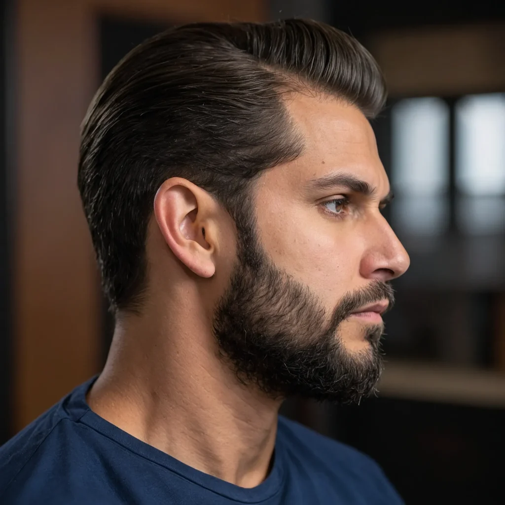 Low Taper with Sideburn BlendSoft taper near
