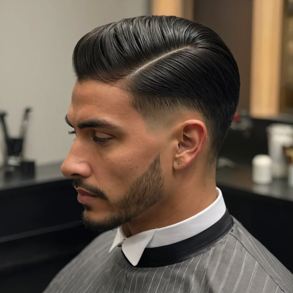 Low Taper with Temple Curve and Pointed NapeA