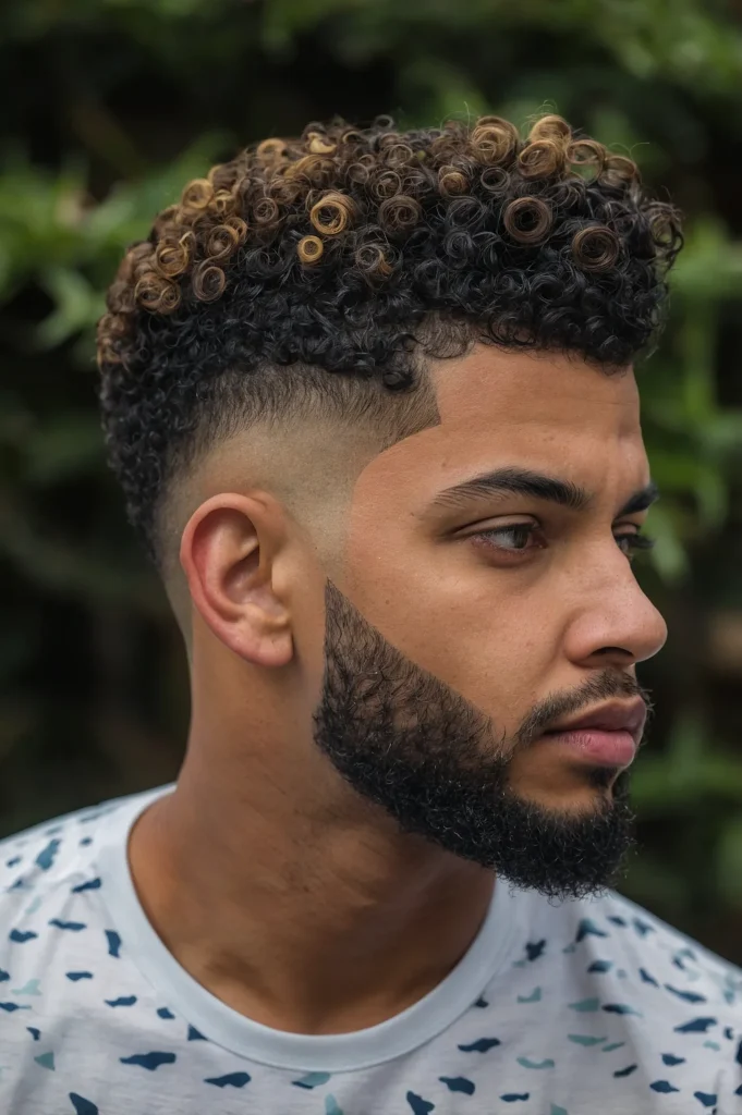 Mid Drop Fade with Twist Spongemen with spong