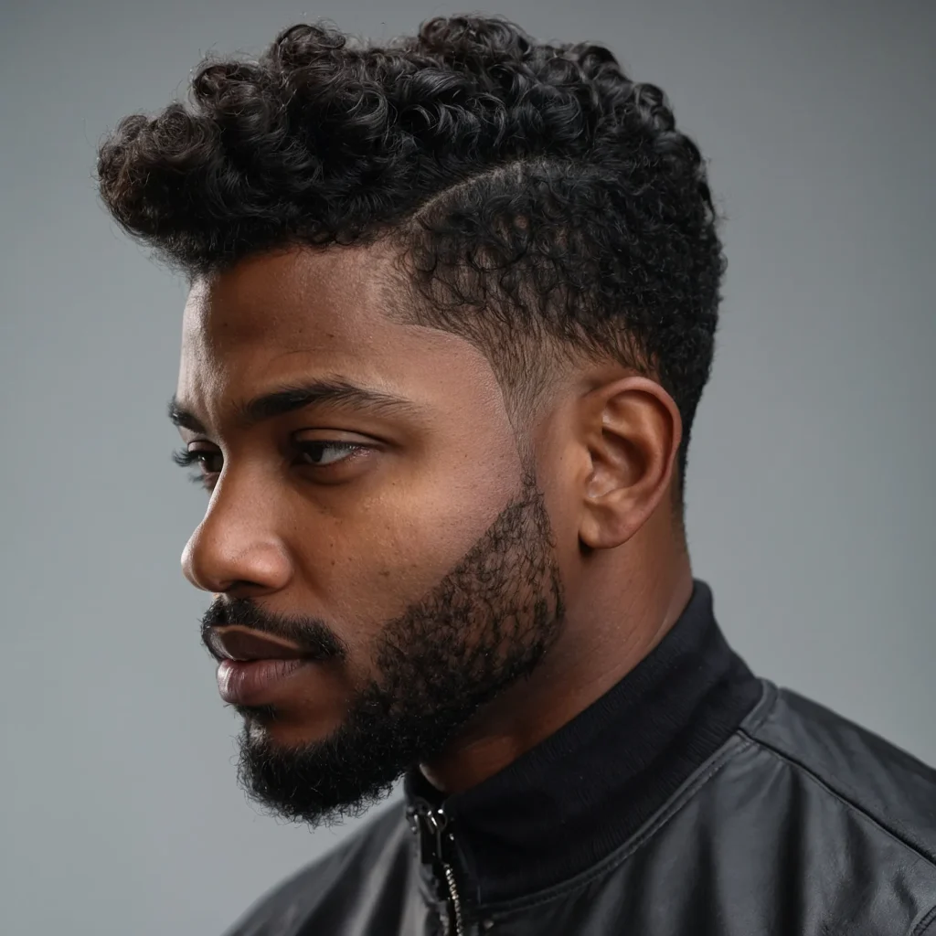 Mid Fade with High Volume CoilsBlack man wi