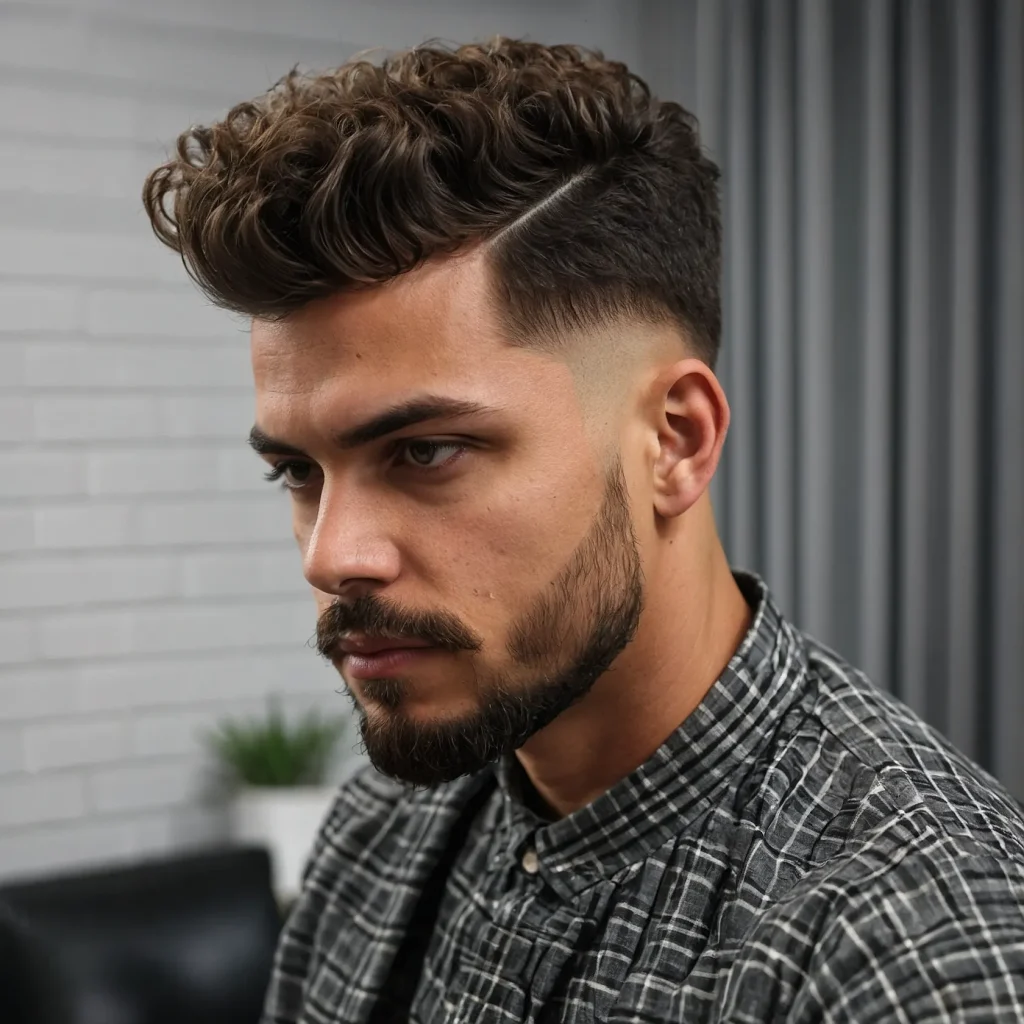 Mid Taper Fade with Even CropEven cropped cur