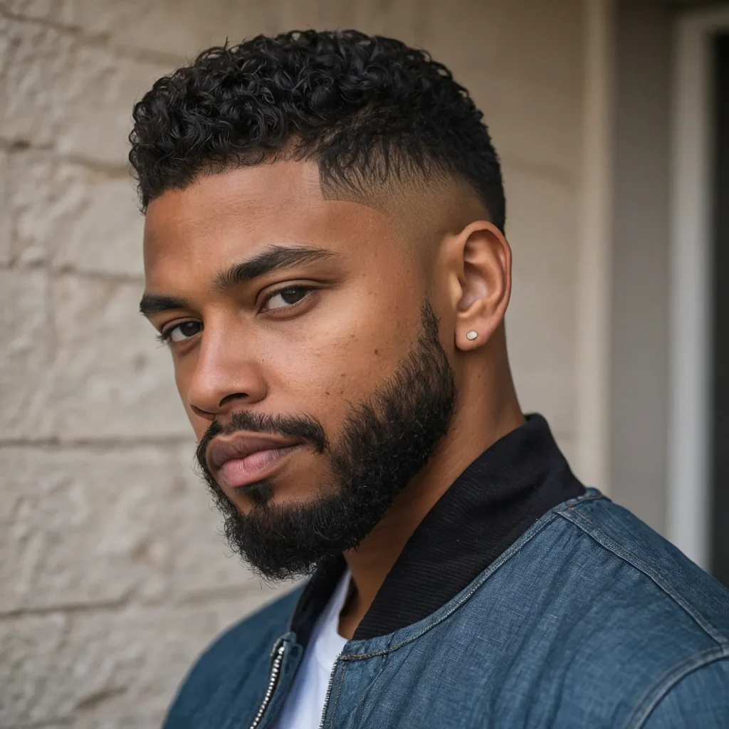 Mid Taper Fade with SideSwept HairNatural hai