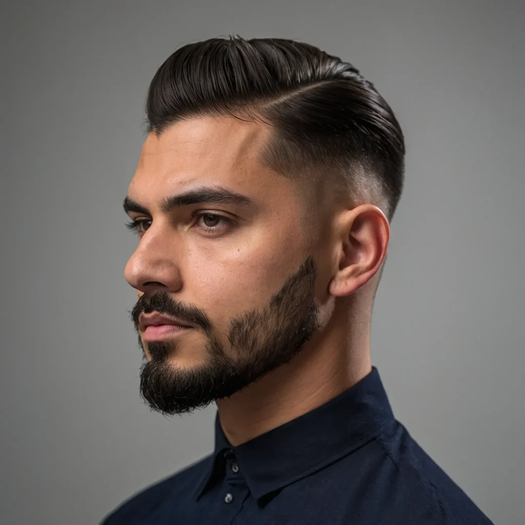 Mid Taper Fade with Side PartEditorialstyle i