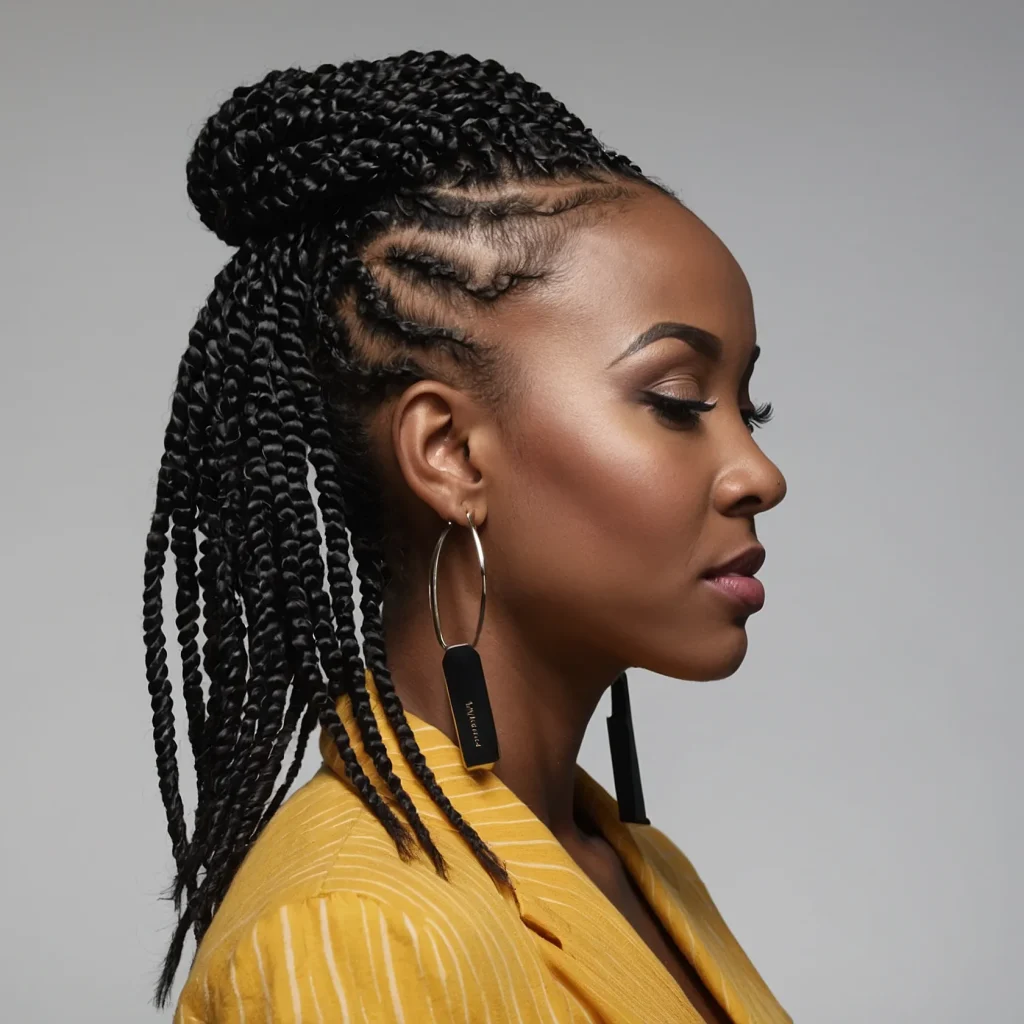 Mini Twists with Burst FadeTightly twisted mi