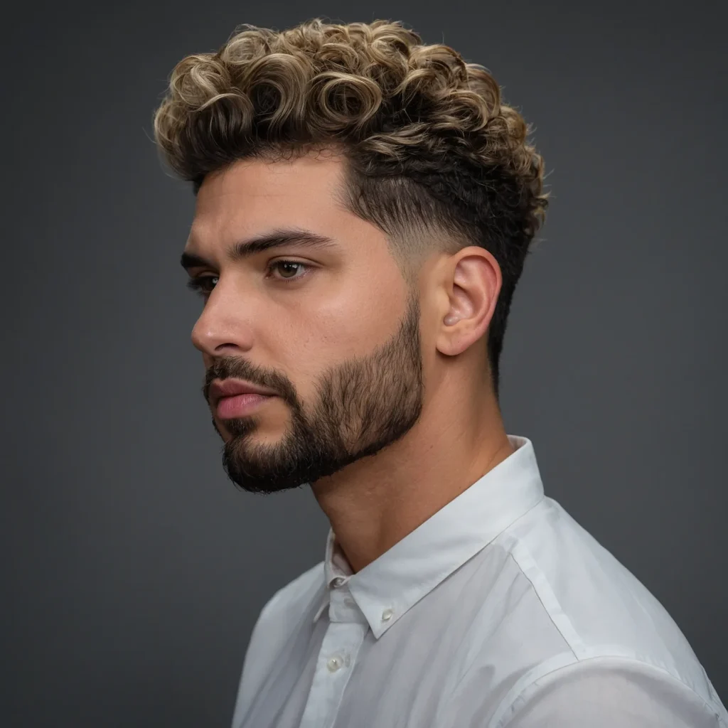 Natural Flow Taper FadeFreeflowing curls blen
