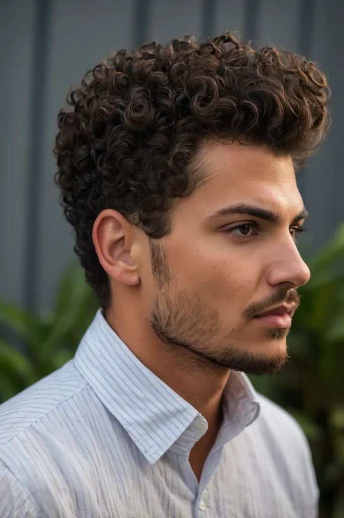 Natural Volume on Top with Sharp Taper Lines