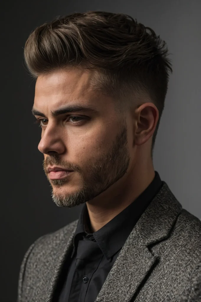 Shadow Fademan with shadow fade haircut l