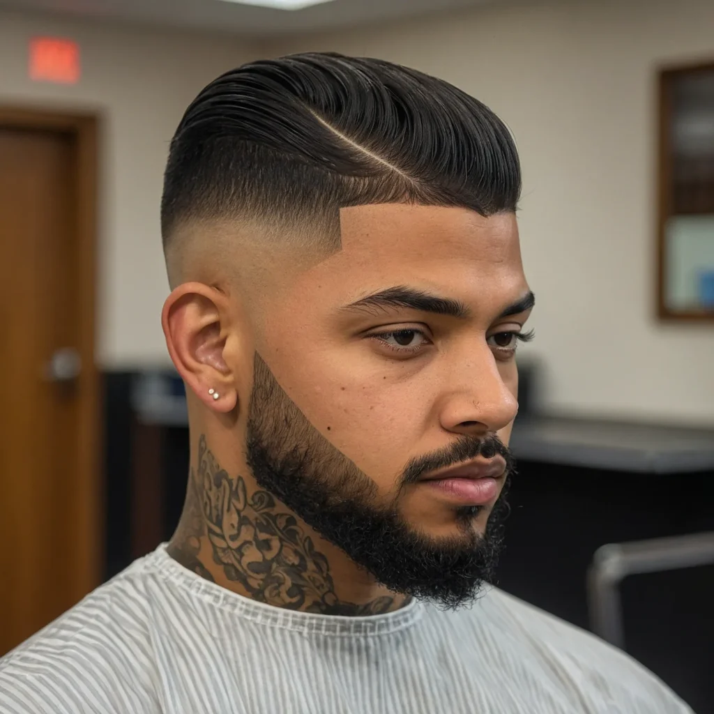 Short Top Taper Fade with CurveShort top with