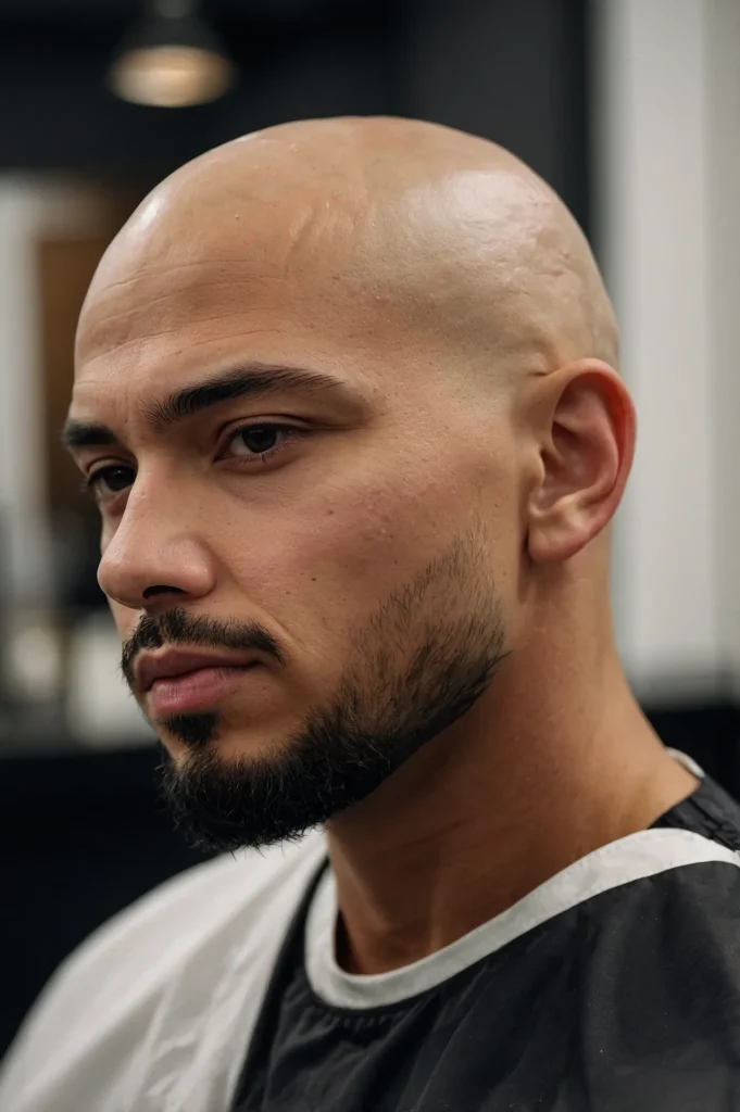 Skin Fade Bald Fademan with bald skin fad