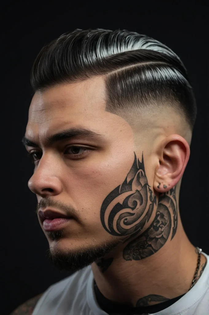 Skin Fade with Design or EtchingCreative hair ()