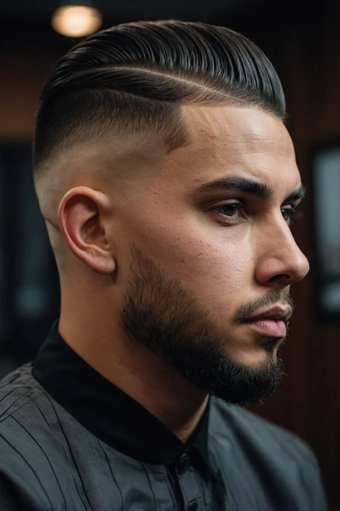 Skin Fade with Design or EtchingCreative hair