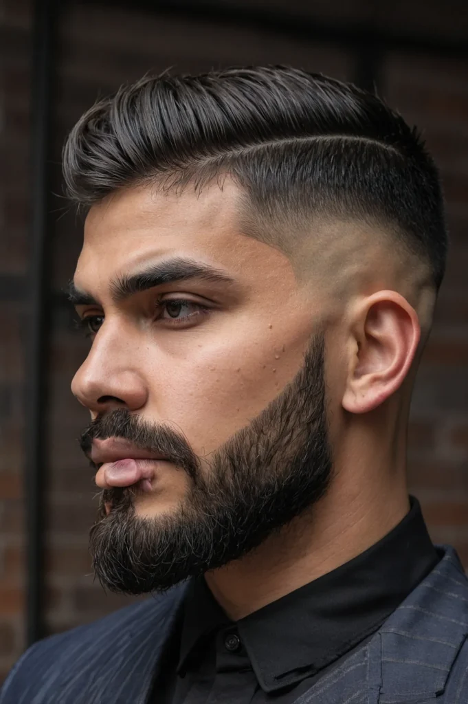 Skin Fade with French CropBlunt fringe French