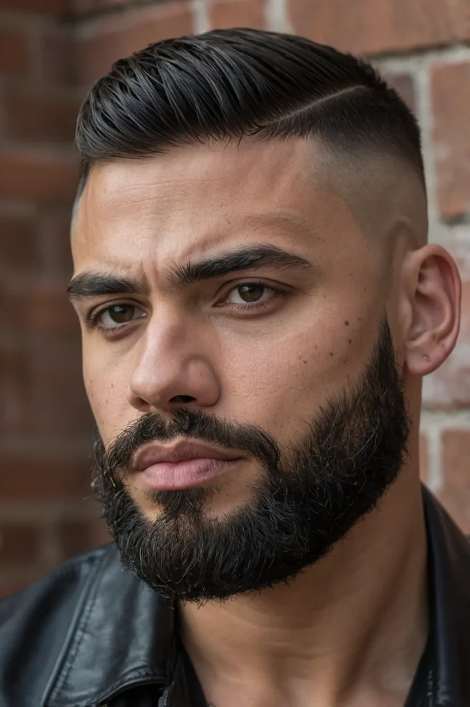 Skin Fade with French CropBlunt fringe French