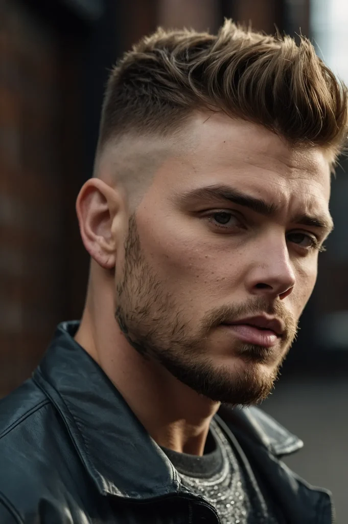 Skin Fade with Shag CutModern shaggy top and