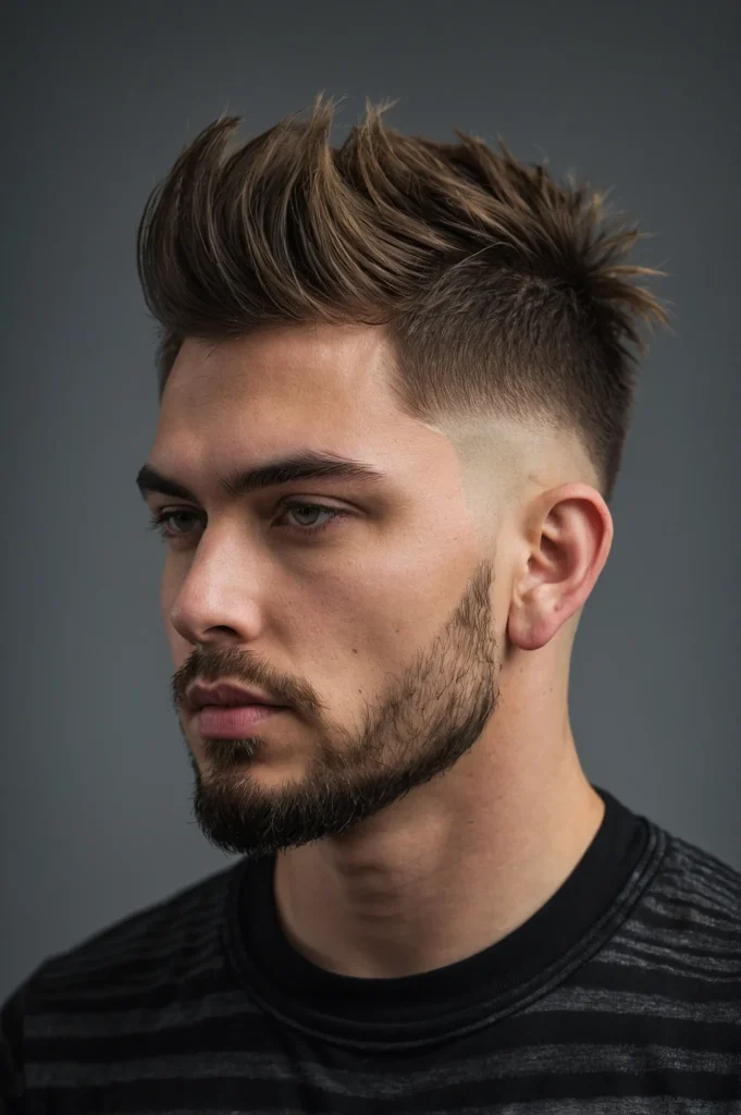Skin Fade with Shag CutModern shaggy top and