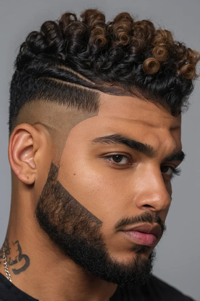 Skin Fade with Sponge TwistsMan with sponge t