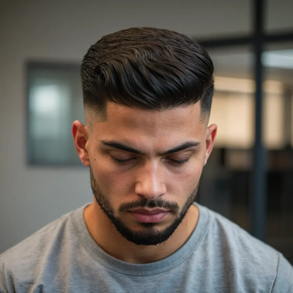 Skin Taper Fade Subtle Bare NecklineBare neck