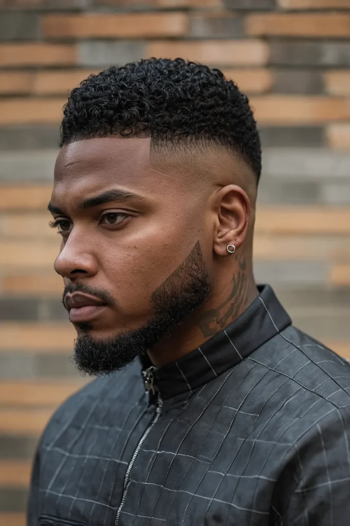 Skin Taper Fade with EdgeUpNatural photo of a