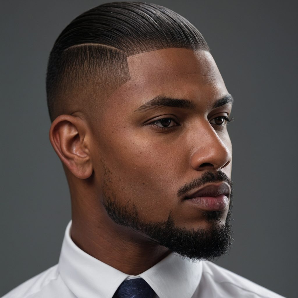 Straight Hair Taper Fademan with straight h ()