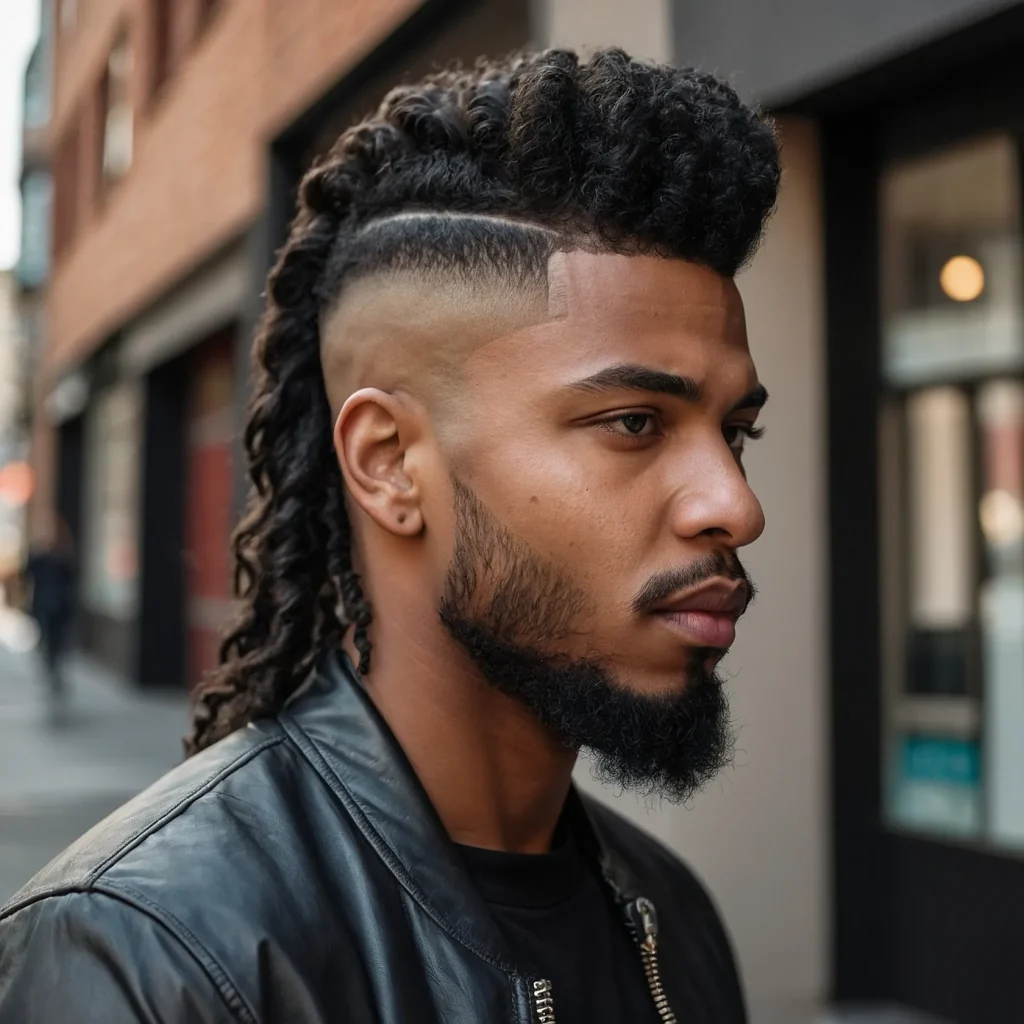 Taper Fade MulletPrompt Black men with mullet
