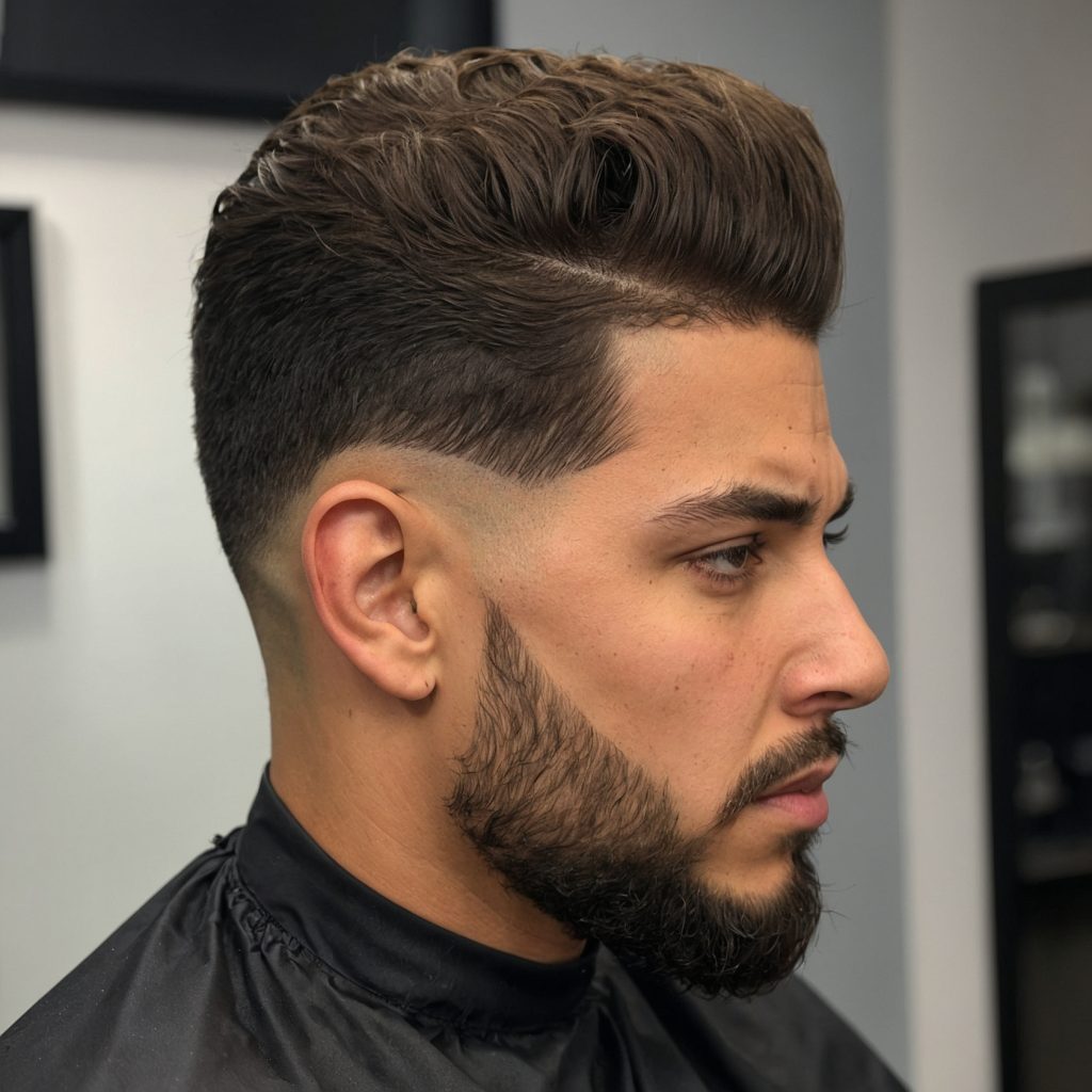 Taper Fade for Thick Hairman with thick hai