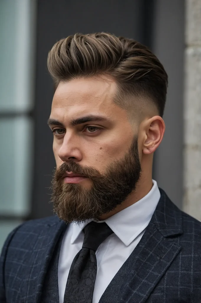 Taper Fade with Beardman with taper fade