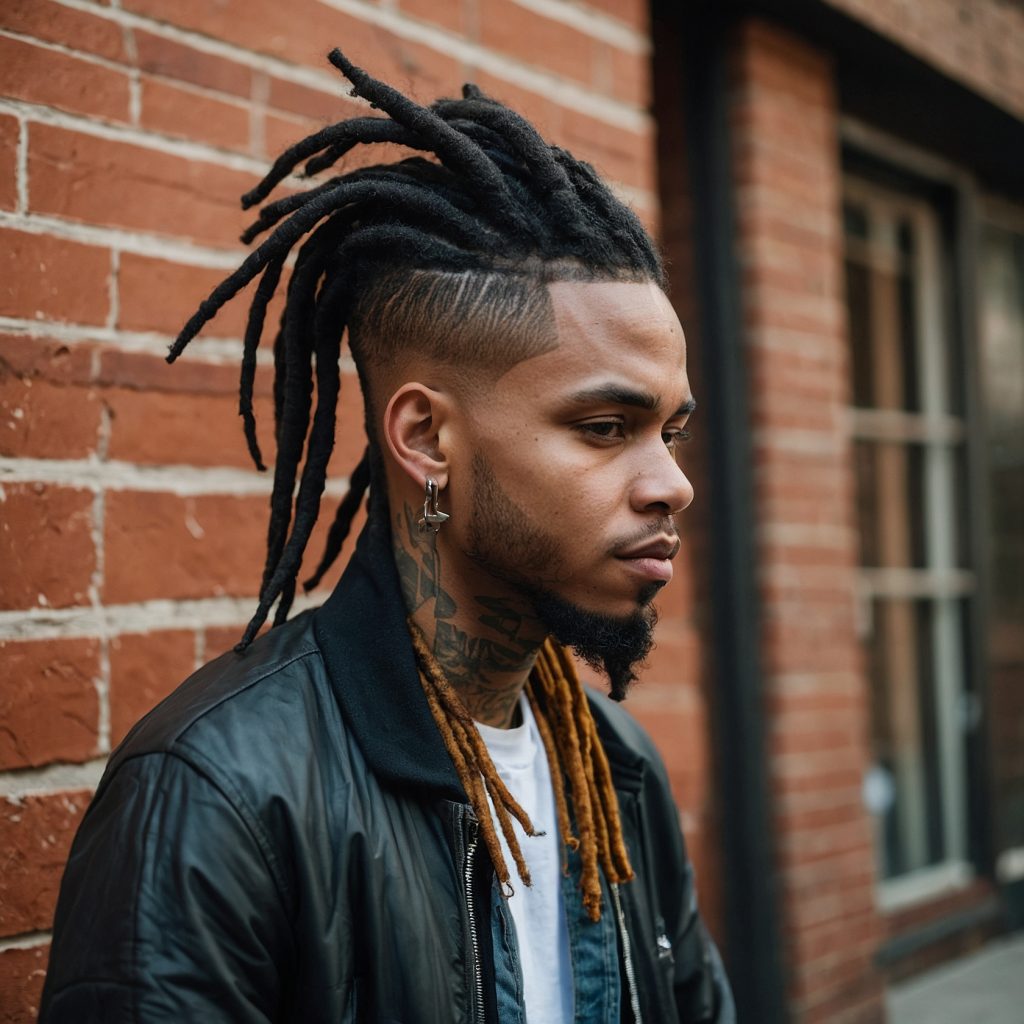 Taper Fade with Dreadsman with shorttomediu