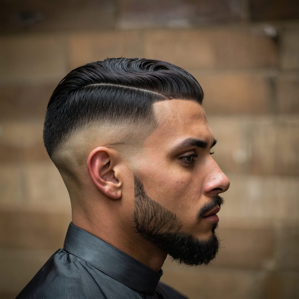 Taper Fade with Line Upman with taper fad