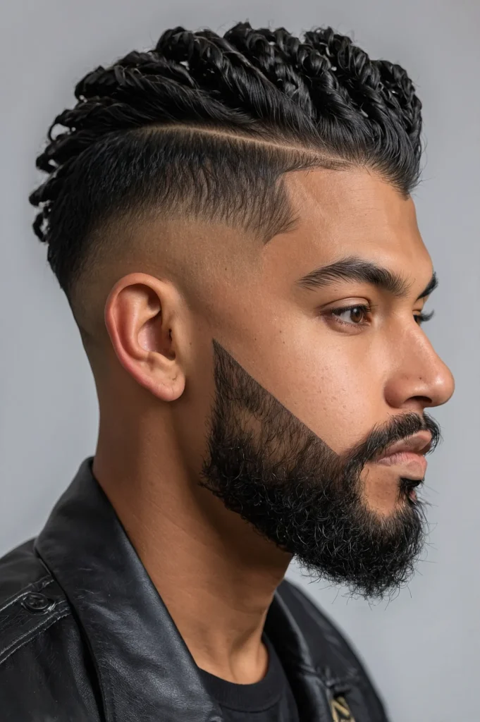 Tapered Skin Fade with TwistsTwist hairstyle