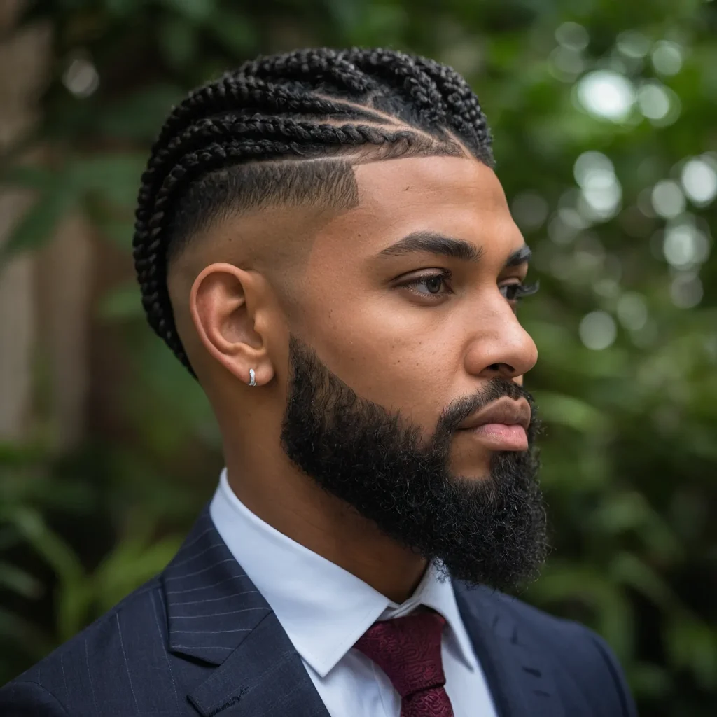 Temple Fade with Gentle Twist TopTwists on to