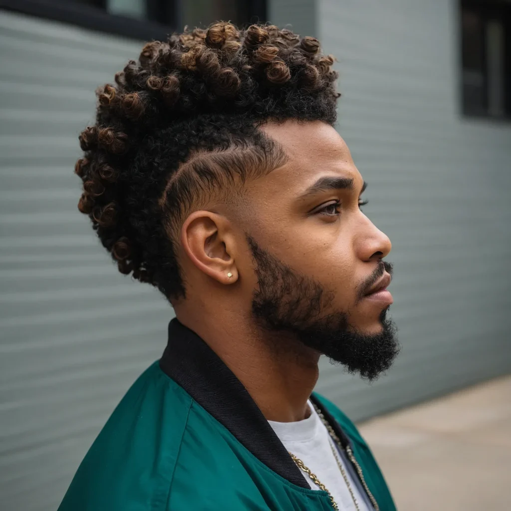 TwistOut Top Burst FadeNatural twistout curl
