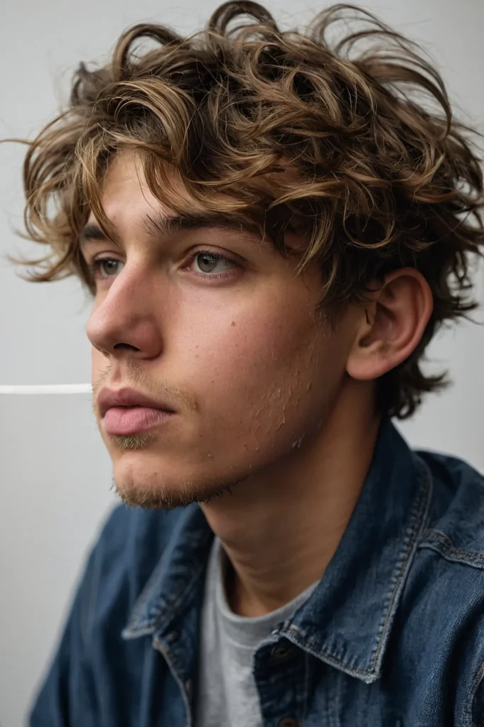Wavy Fringe Drop Fadeboy with long wavy frin