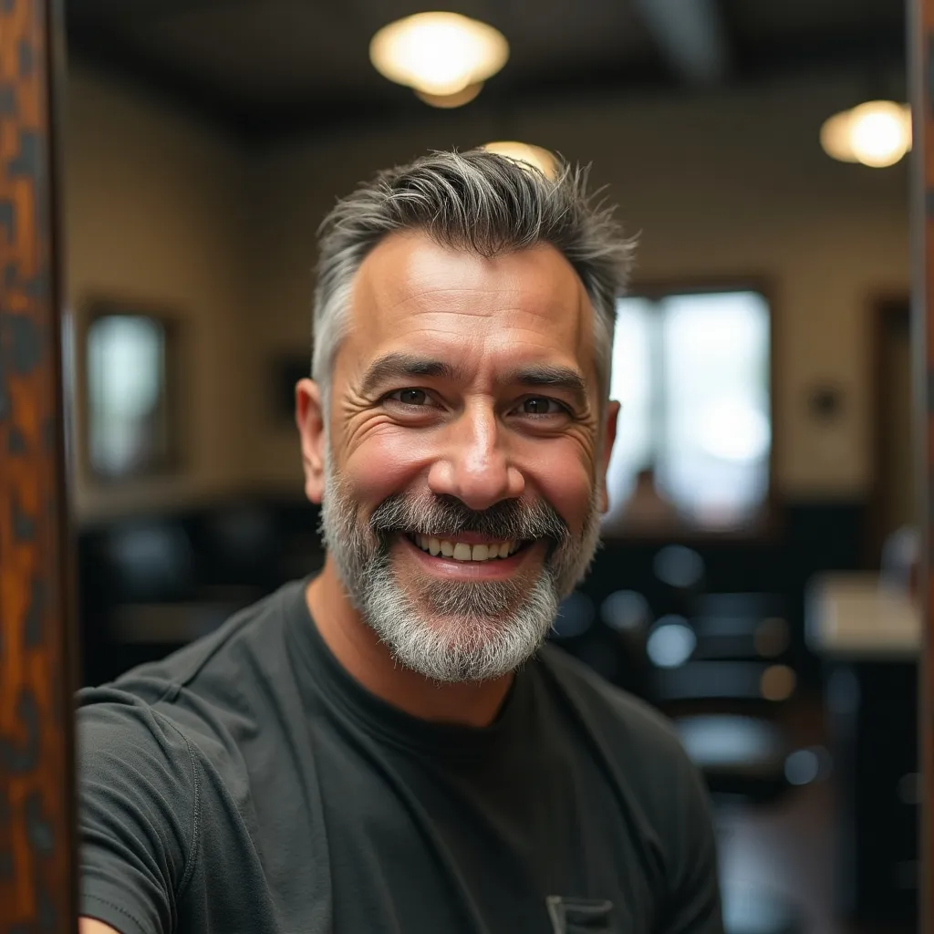 confident middleaged white man with a strong jawlin