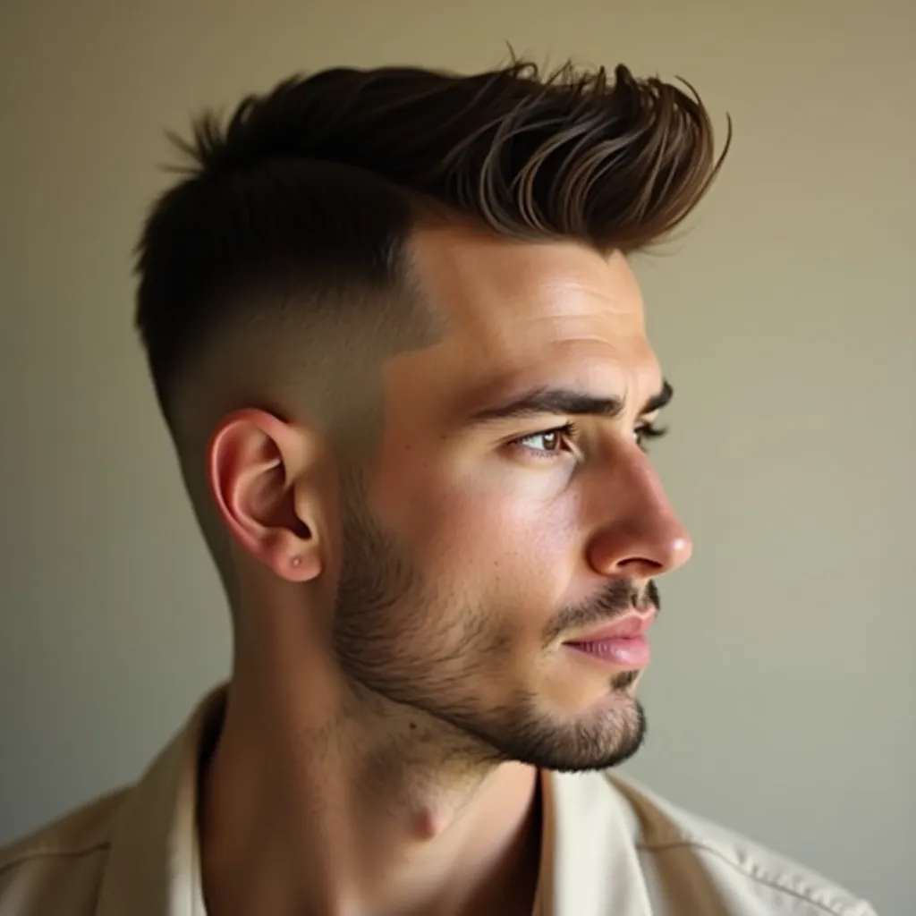 gentle softly lit portrait of a Caucasian male with