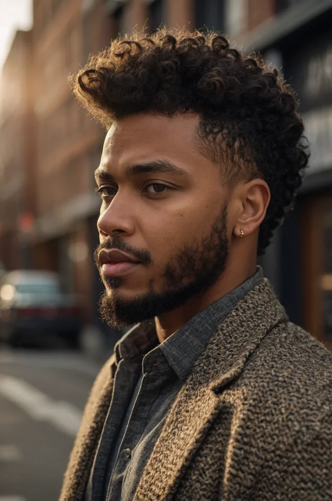 highresolution digital portrait of Black