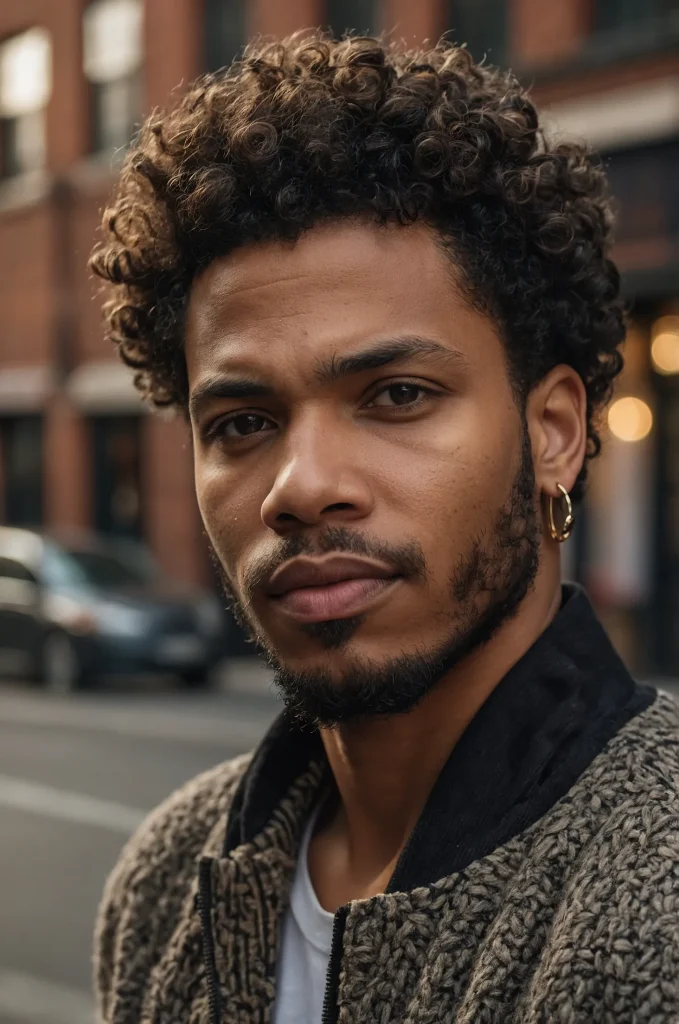 highresolution digital portrait of Black