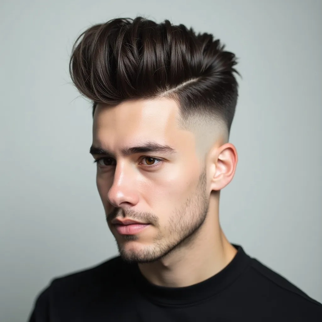 sharp highcontrast studio portrait of a white male