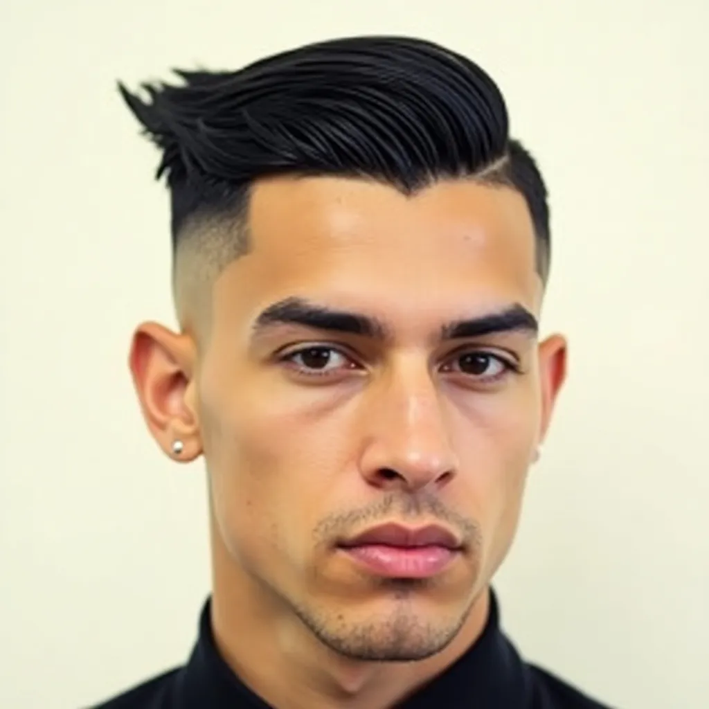sleek modern portrait of a white man showcasing a d