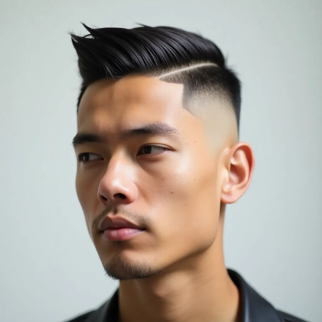 stylish white male with a Boosie fade haircut chara