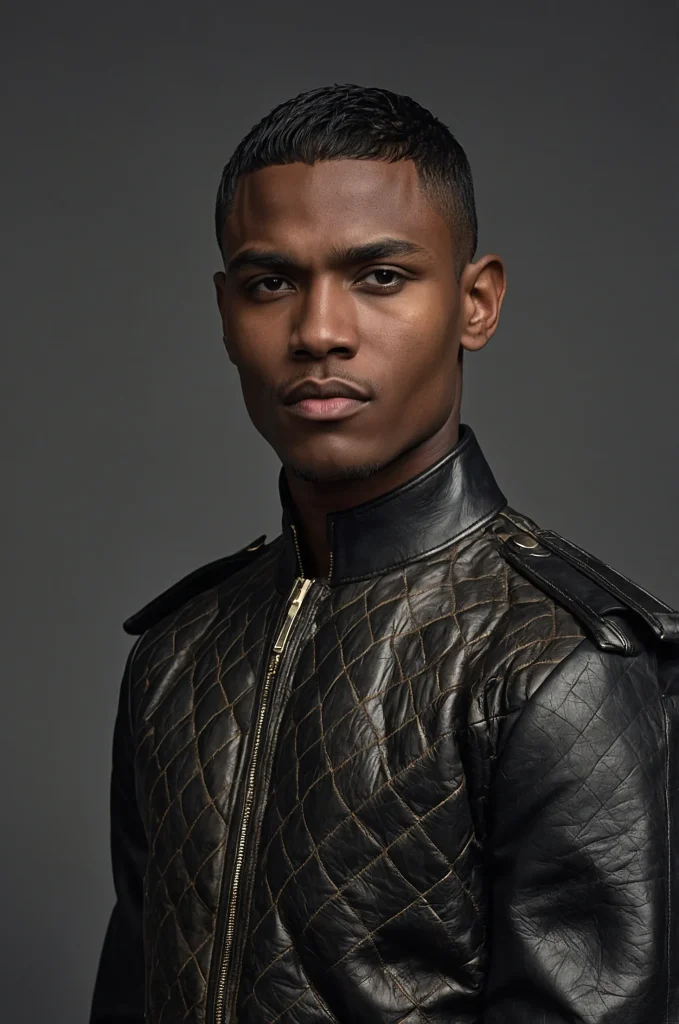 Caesar with Line UpBlack male model with a