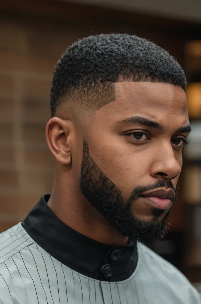 Taper Cut with Line UpBlack man with taper