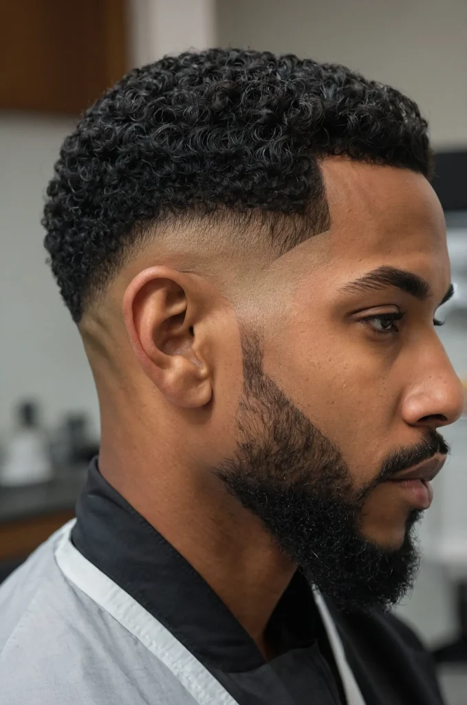 Taper Cut with Line UpBlack man with taper
